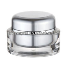Oval 1oz Transparent Cosmetic Jar